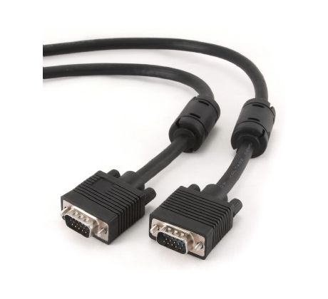 Kabel VGA D-Sub (M) - VGA D-Sub (M) 5m, HD, Cablexpert, černý