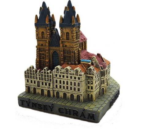 Miniatura Praha – Kostel Matky Boží před Týnem, polyresin, větší 3D model