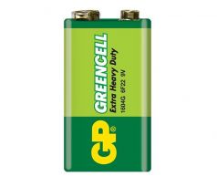 Baterie bloková 9V 6F22 Zn-Cl GP Greencell