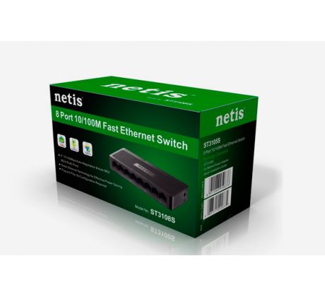 Switch Netis Desktop ST3108S 10/100Mbps, 8x&nbsp;LAN