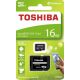 Paměťová karta 16GB microSDHC, SD&nbsp;adaptér, Toshiba, class&nbsp;10, UHS-I