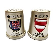 Náprstek Brno - znak města Brna a&nbsp;Moravy, barevný