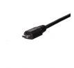 Kabel USB 2.0 A(M) - microUSB B(M) 10cm, Netrack, černý