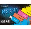 Flash disk 4GB USB 2.0 Integral Neon, modrý
