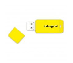 Flash disk 32GB USB 2.0 Integral Neon, žlutý