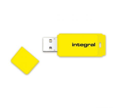 Flash disk 32GB USB 2.0 Integral Neon, žlutý