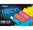 Flash disk 32GB USB 2.0 Integral Neon, žlutý