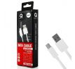 Kabel USB 2.0 A(M) - USB-C 1,2m, Qult Quick Charge 2.0, bílý