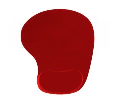 Podložka pod myš gelová, ergonomická, Vakoss, červená