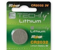 Baterie knoflíková 3V CR2032 Li-Ion Techly