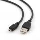 Kabel USB 2.0 A(M) - microUSB B(M) 30cm, Cablexpert, černý