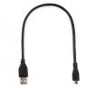 Kabel USB 2.0 A(M) - microUSB B(M) 30cm, Cablexpert, černý