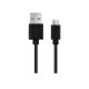 Kabel USB 2.0 A(M) - microUSB B(M) 50cm, Esperanza, černý