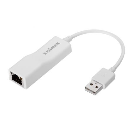 Síťová karta, adaptér USB 2.0 - RJ45 Fast Ethernet 10/100Mbps, Edimax, bílá