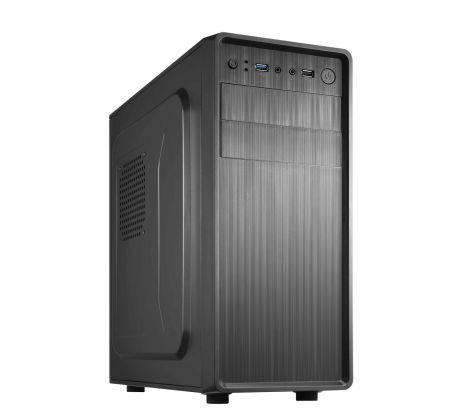 Počítačová skříň Midi Tower Crono MT-52, USB 2.0, mATX/ATX, černá