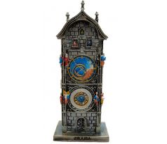 Miniatura Praha – Pražský orloj (Staroměstský orloj), otevírací šperkovnice, kovový 3D model