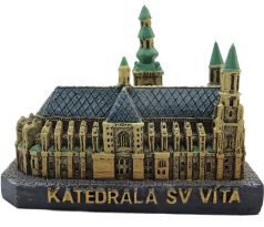 Miniatura Praha – Katedrála svatého Víta, Václava a Vojtěcha, polyresin, 3D model