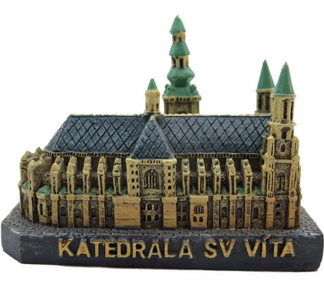 Miniatura Praha – Katedrála svatého Víta, Václava a Vojtěcha, polyresin, 3D model