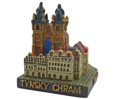 Miniatura Praha – Kostel Matky Boží před Týnem, polyresin, 3D model