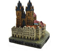 Miniatura Praha – Kostel Matky Boží před Týnem, polyresin, větší 3D model