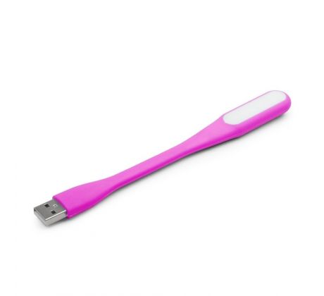 Lampička USB, 6 LED, 1,2W, ohebná, Gembird, růžová