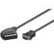 Kabel VGA D-Sub&nbsp;(M) - SCART&nbsp;(M) 2m, PremiumCord, černý