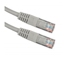 Kabel síťový patch UTP Cat&nbsp;5e, 20m, 2x&nbsp;RJ45, Esperanza, šedý