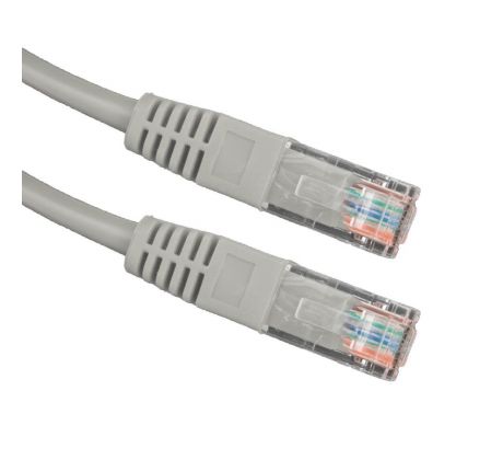 Kabel síťový patch UTP Cat&nbsp;5e, 20m, 2x&nbsp;RJ45, Esperanza, šedý