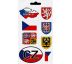 Samolepky&nbsp;ČR – CZ&nbsp;sada s&nbsp;8&nbsp;samolepkami