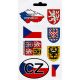Samolepky&nbsp;ČR – CZ&nbsp;sada s&nbsp;8&nbsp;samolepkami