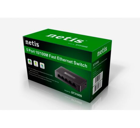Switch Netis Desktop ST3105S 10/100Mbps, 5x&nbsp;LAN