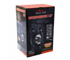 Repro přenosný BoomBox LT MT3155, Bluetooth, 6W&nbsp;RMS, microSD, USB, AUX, FM, černý