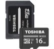 Paměťová karta 16GB microSDHC, SD&nbsp;adaptér, Toshiba, class&nbsp;10, UHS-I