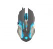 Herní myš Fury Warrior, USB, optická 3200dpi, LED, šedo-stříbrná, 6tl., kolečko