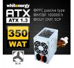 Napájecí zdroj ATX&nbsp;1.3 350W Whitenergy ATX-350W, 8cm, šedý, kabel