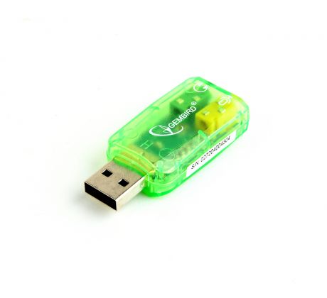 Zvuková karta&nbsp;2.0 USB Gembird Virtus, externí, stereo&nbsp;audio