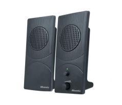 Reproduktory Msonic Speakers, 2x&nbsp;2W RMS, USB, hlasitost, černé
