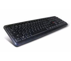 Klávesnice standardní PS/2 C-Tech KB-102, slim, CZ/SK, černá