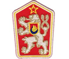 Nažehlovací nášivka ČSSR – státní znak Československé socialistické republiky