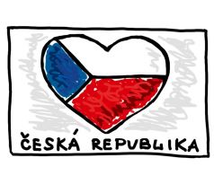 Magnetka&nbsp;ČR - srdce s&nbsp;vlajkou České&nbsp;republiky