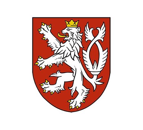 Samolepka ČR – malý státní znak České republiky, český&nbsp;lev