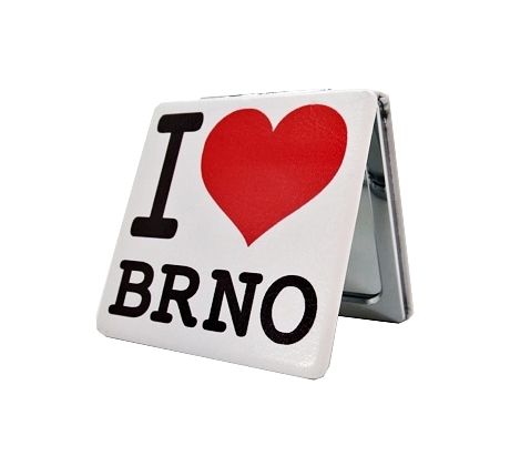 Zrcátko&nbsp;Brno - I&nbsp;love Brno, srdce, otevírací