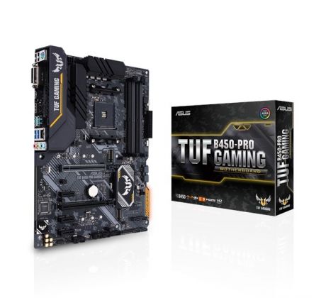 Základní deska ASUS TUF B450-PRO Gaming, socket&nbsp;AM4, LED, DDR4&nbsp;3533MHz, Dual&nbsp;M.2, USB&nbsp;3.1&nbsp;Gen&nbsp;2