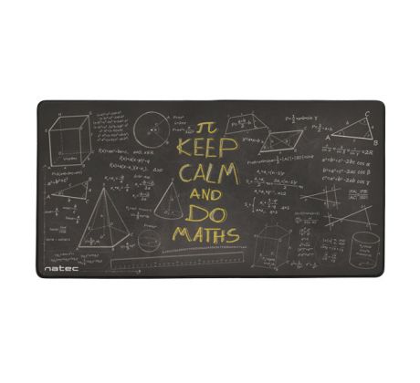 Herní podložka pod myš a klávesnici, Natec MATHS Maxi, 80x40cm