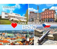 Magnetka Brno - foto motivy Brna, Tugendhat a Špilberk