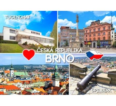 Magnetka Brno - foto motivy Brna, Tugendhat a Špilberk